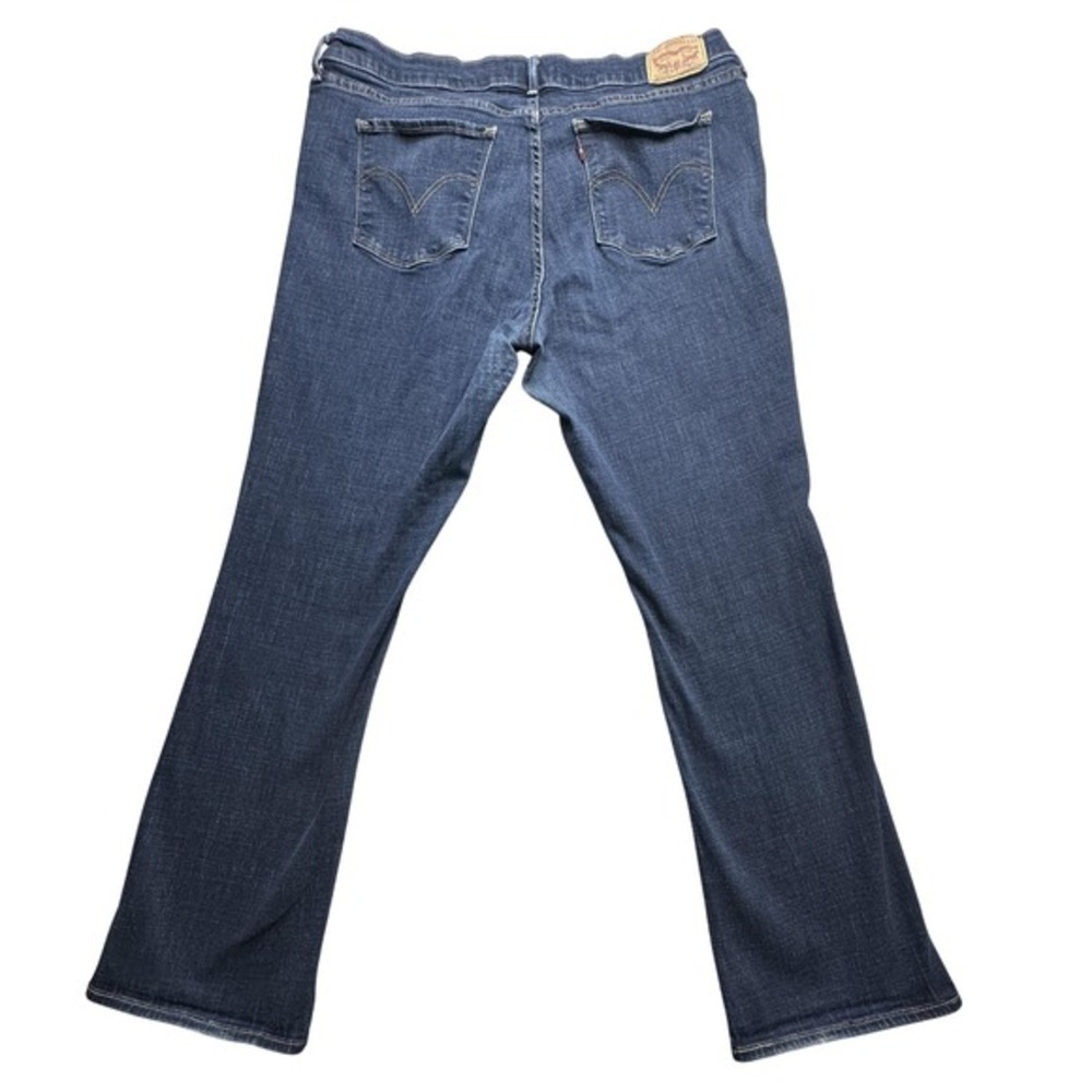 Levis Classic Bootcut Jeans Womens 18 Dark Wash‎ Blue Stretch Denim Mid Rise
